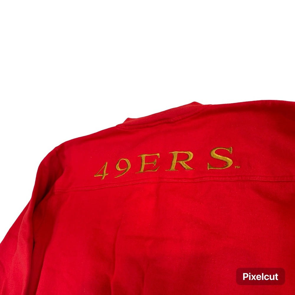 Vintage Lee Sport San Francisco 49ers Crewneck Sweatshirt Red Mens XL NFL 90s - Picture 9 of 9